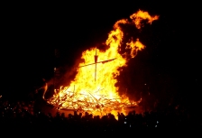 Lerwick Up Helly-Aa Viking ship - click to enlarge