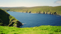   Burra Firth and Hermaness Hill, on Unst.